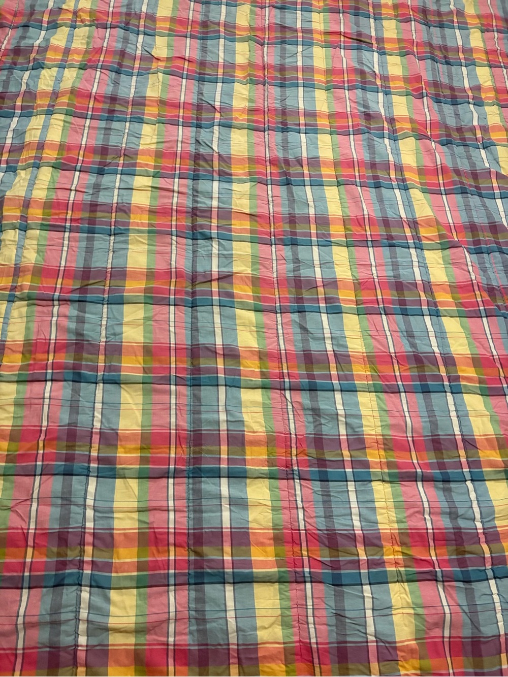 Ralph Lauren Madras Plaid reversible comforter Full/Queen